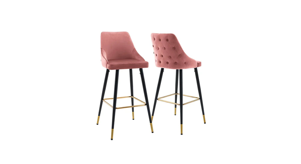 Pink Color Davan Bar Stool - All India Decor