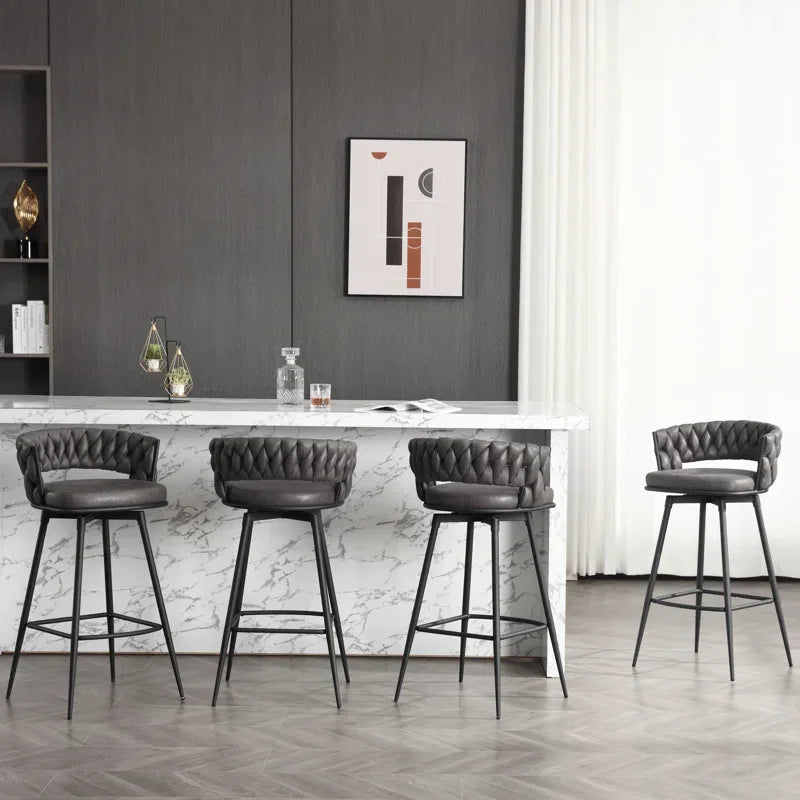 Charchol Grey Presley Bar Stool - All India Decor