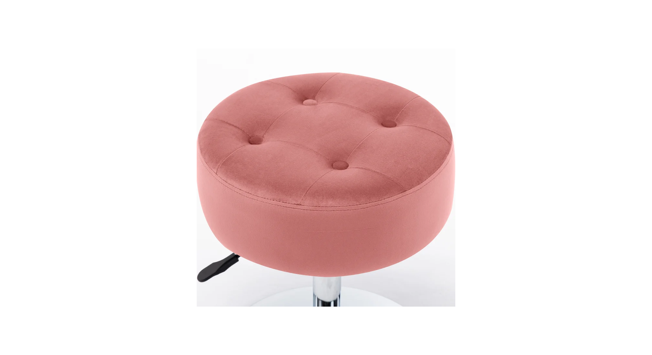 Pink Color Deria  Vanity Stool