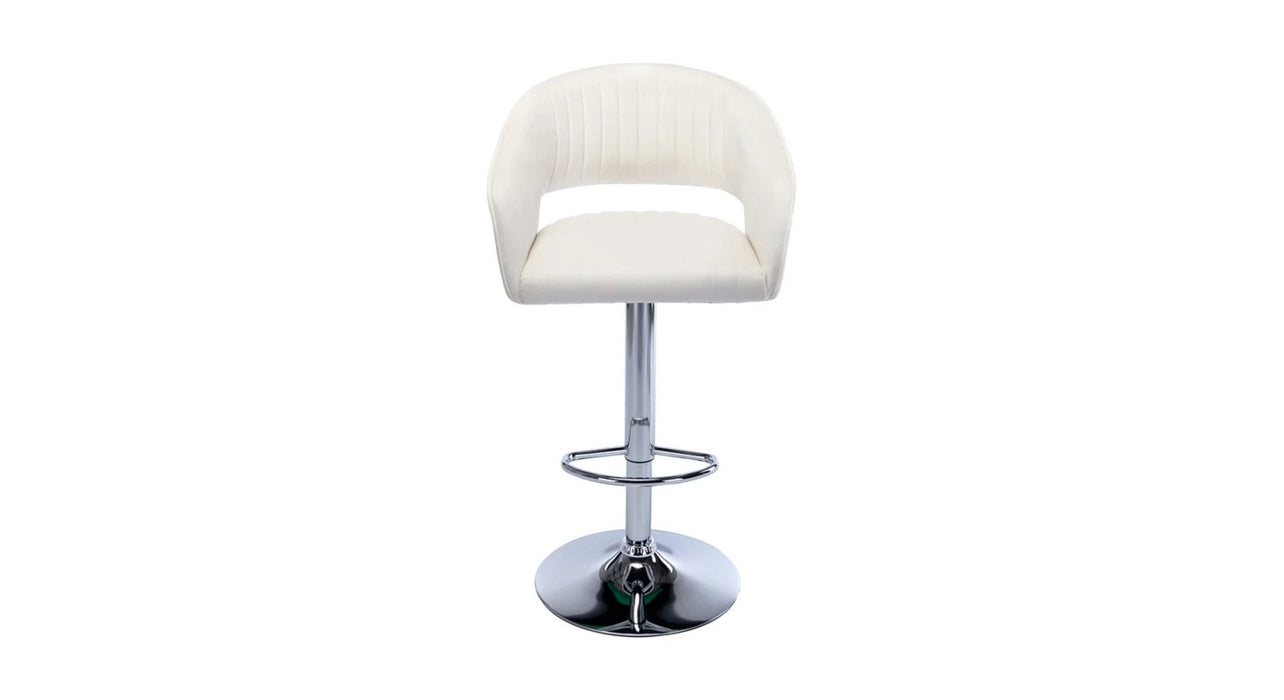 White Color Dee Swiel Adjustable Bar Stool