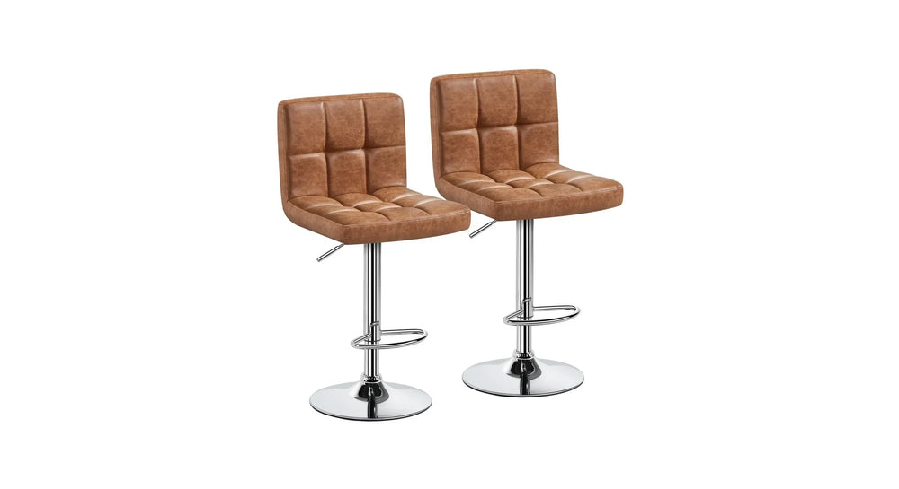 Tan Color Gerrilyn Swiel Adjustable Bar Stool - All India Decor