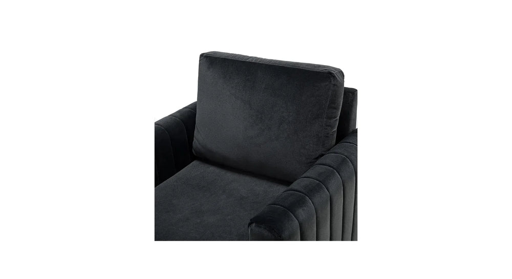 Black Rafeal Lounge Chair - All India Decor