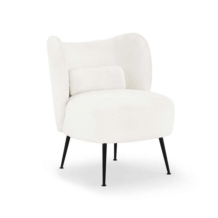 .White Collin Accent Chair