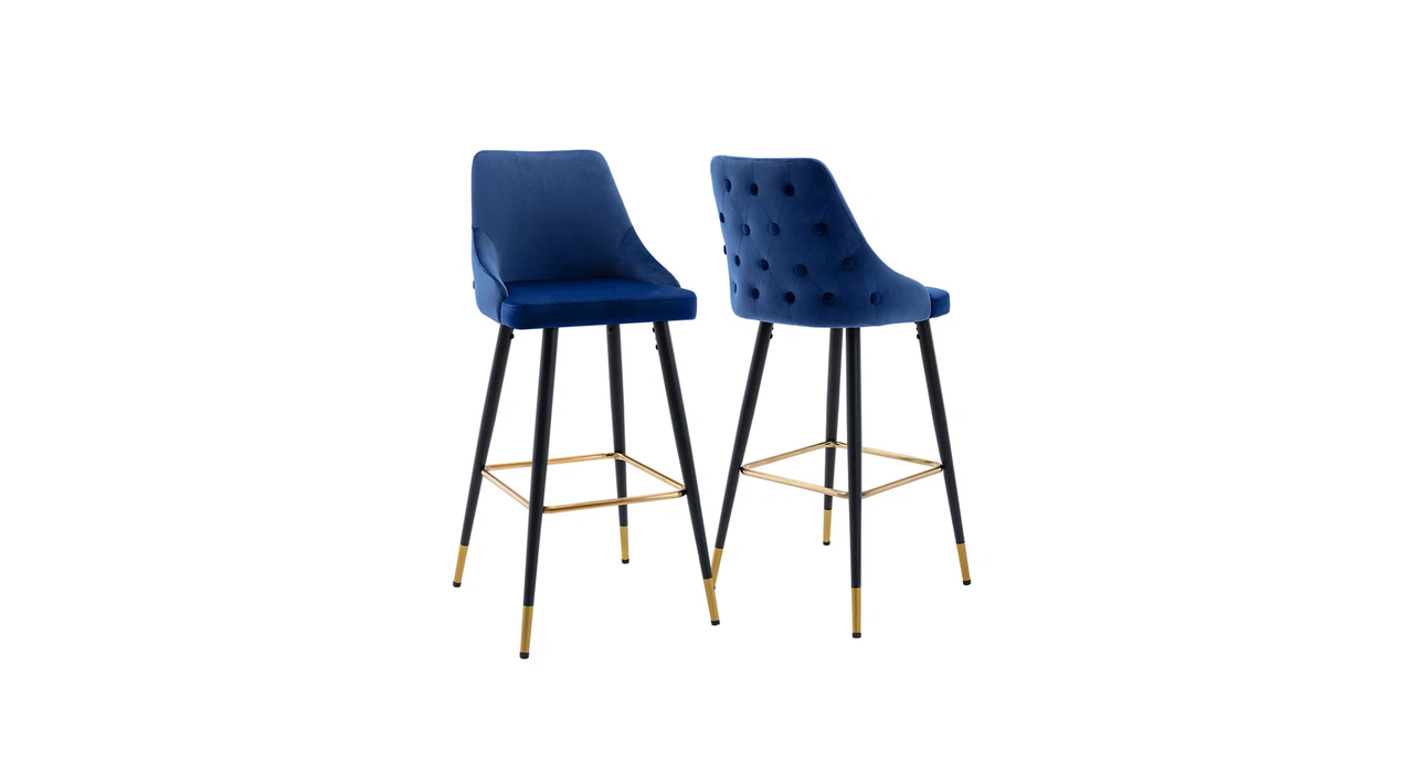 Blue Color Davan Bar Stool