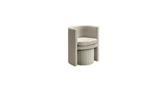 Beige Schillar Chair With Ottoman - All India Decor