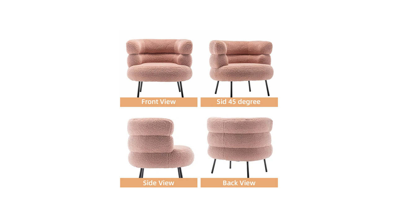 Pink Clive Accent Chair