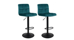 Green Color Neo Swiel Adjustable Bar Stool - All India Decor