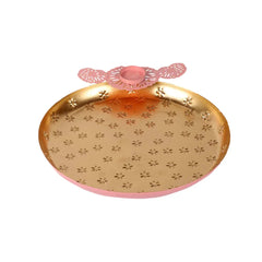 Pink Glass Urli Bowl Set of 3 - All India Decor
