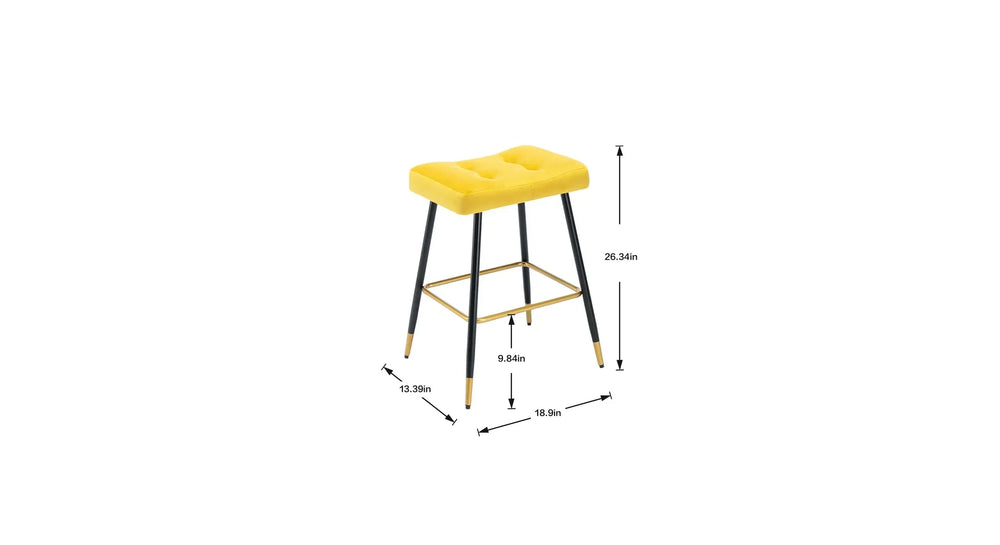 Yellow Color Julio Counter Stool - All India Decor