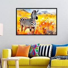 Beautiful Zebra Canvas Printed Wall Paintings