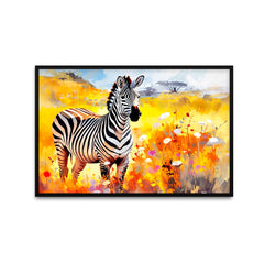 Beautiful Zebra Canvas Printed Wall Paintings