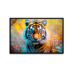 King of The Jungle Tiger Face Canvas Printed Wall Paintings & Arts