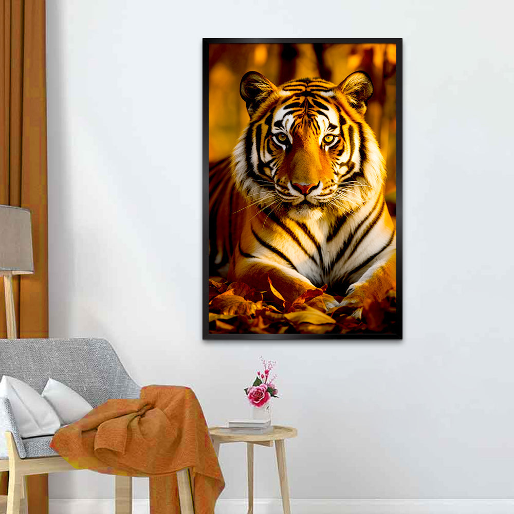 Siberian Tiger Face Canvas Printed Wall Paintings & Arts