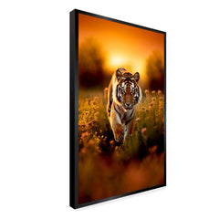 Rising Tiger Sunset Canvas Printed Wall Paintings & Arts