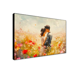 Beautiful Romance of Lovers On Valentine's Day Wall Paintings & Arts - All India Decor