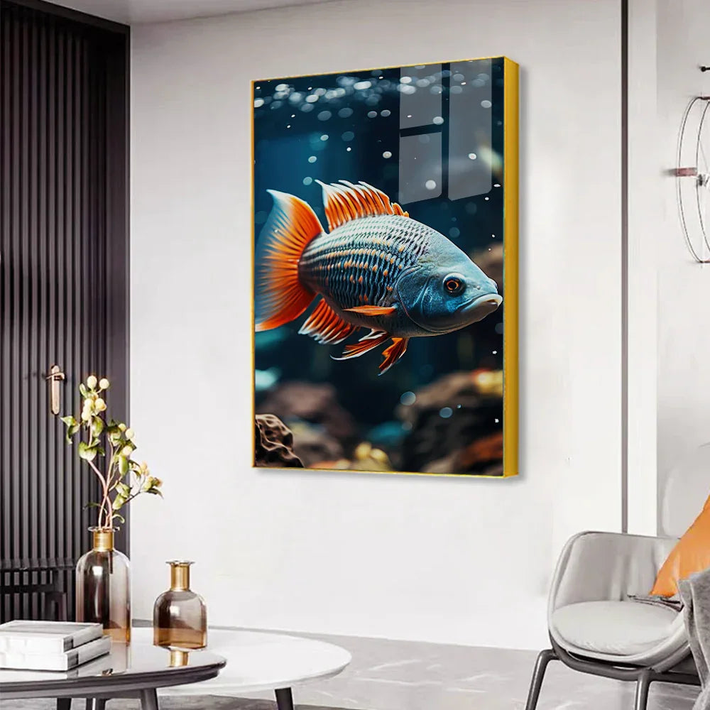 Modern Fish Acrylic Wall Paintings & Arts - All India Decor