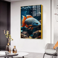 Modern Fish Acrylic Wall Paintings & Arts