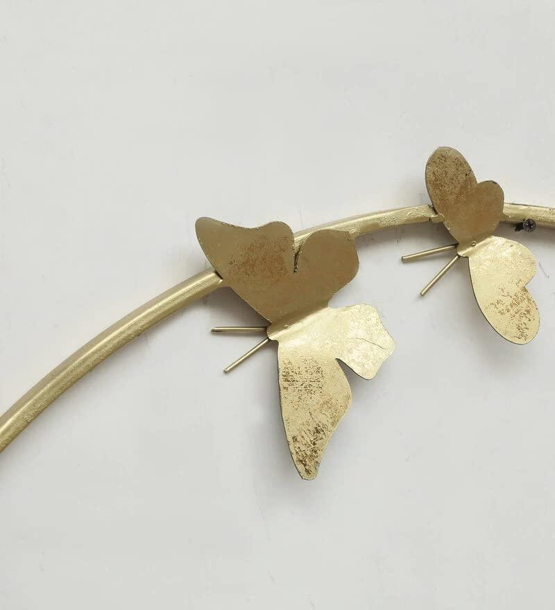 Metal Butterfly Ring Wall Art - All India Decor