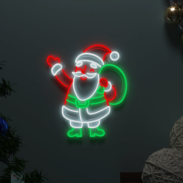 Merry Christmas Santa LED Neon Light