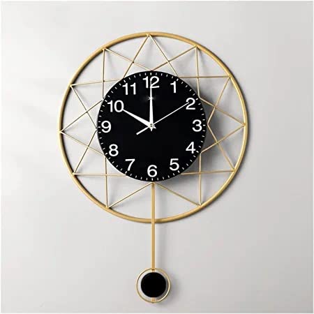 Modern Creative Metal Iron Wall Hanging Clock