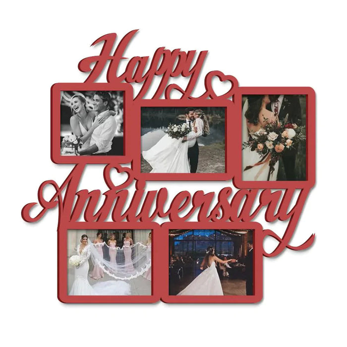 Happy Anniversary Red Hanging Photo Frame