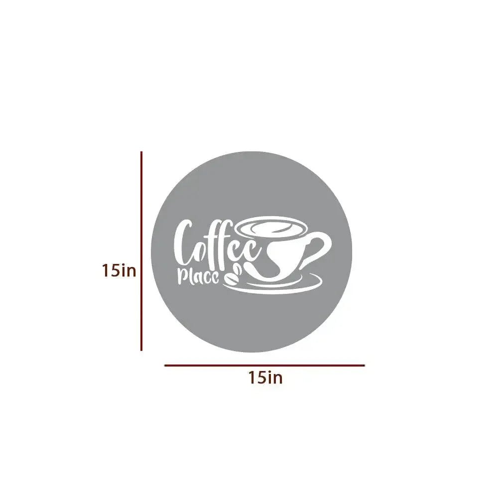 Circular Backlit Kitchen Wall Decor for Coffee Lovers - All India Decor