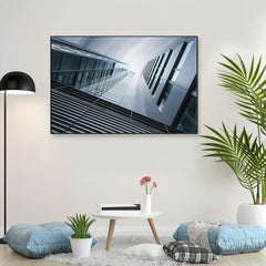 Underside panoramic Skyscrapers Framed Wall Art - All India Decor