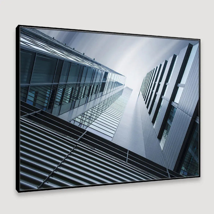 Underside panoramic Skyscrapers Framed Wall Art