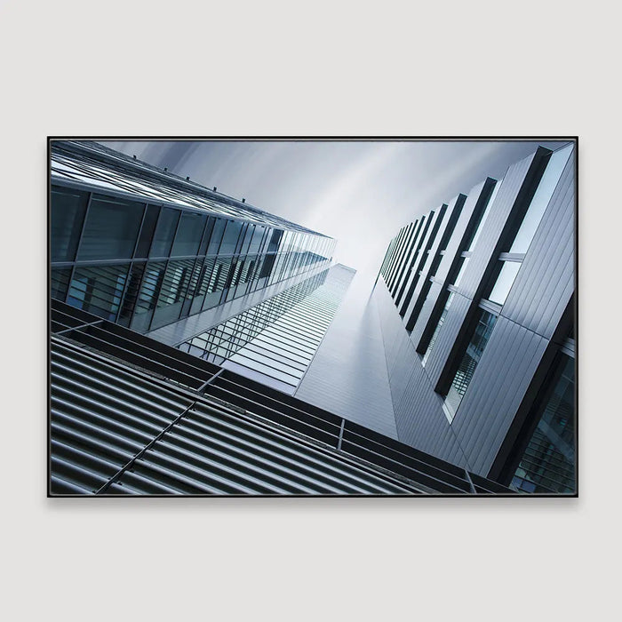 Underside panoramic Skyscrapers Framed Wall Art