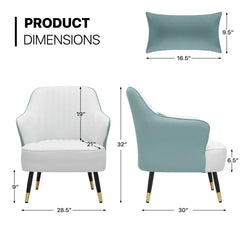 Sage Havya Faux Leather Arm Chair - All India Decor