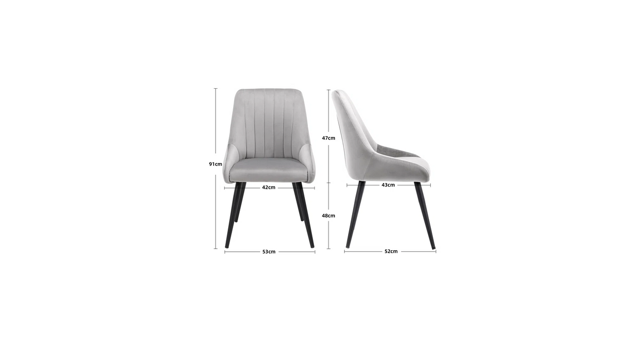 Grey Nico Side Chair