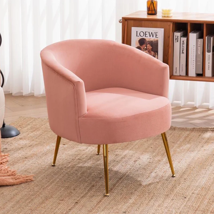 Pink Jiba Accent Chair