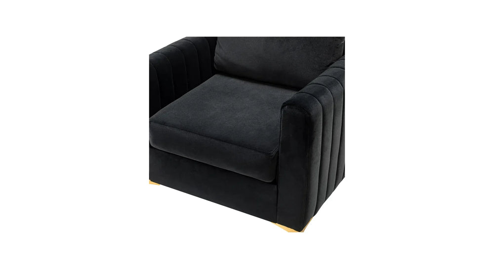 Black Rafeal Lounge Chair - All India Decor