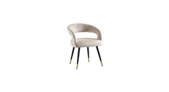 Beige Boucle Bentlee Accent Chair