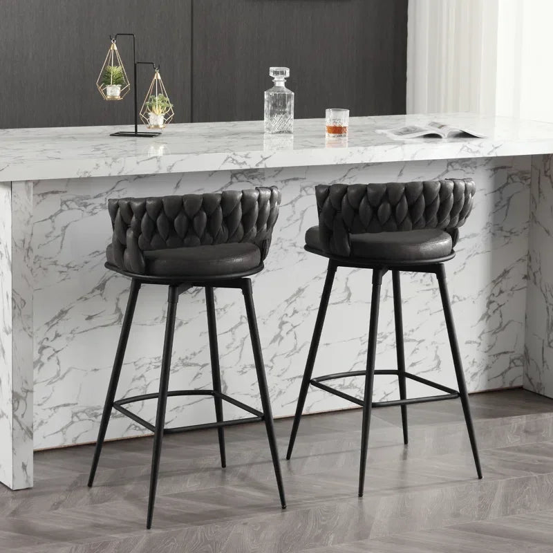 Charchol Grey Presley Bar Stool - All India Decor