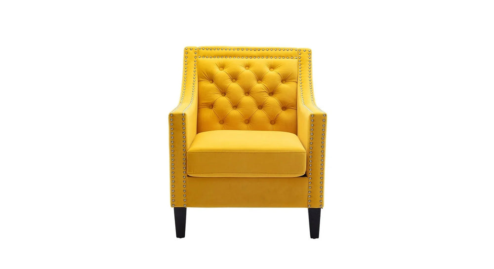 Yellow Asaria Accent Chair - All India Decor