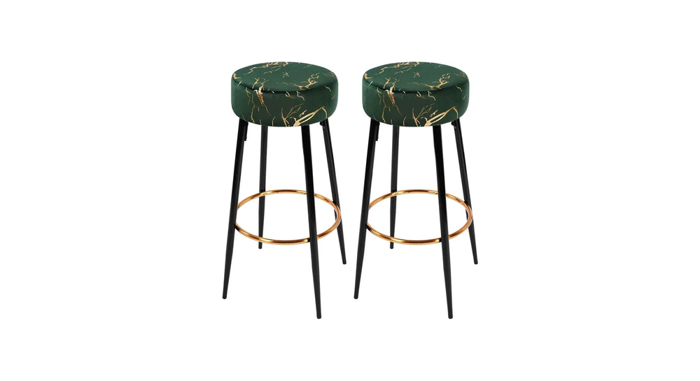 Green Color Nahman Bar Stool - All India Decor