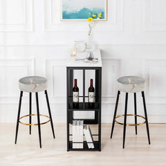 Grey Color Nahman Bar Stool - All India Decor