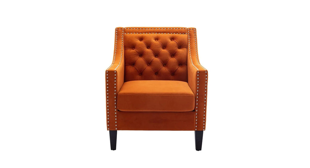 Orange Asaria Accent Chair - All India Decor