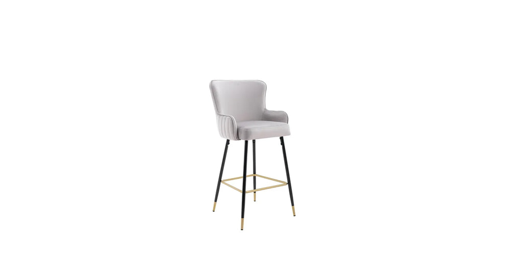Grey Color Nolen Bar Stool - All India Decor