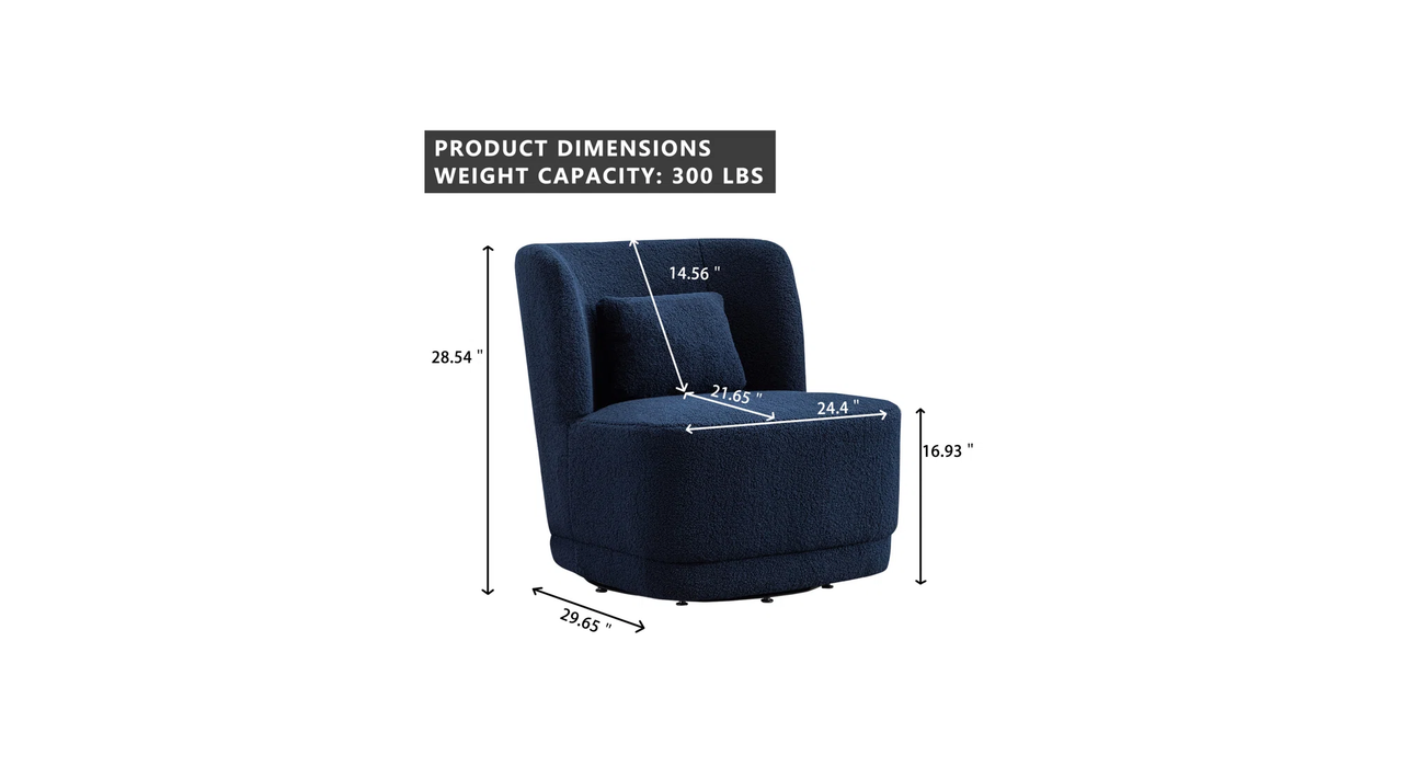 Blue Deeda Barrel Chair