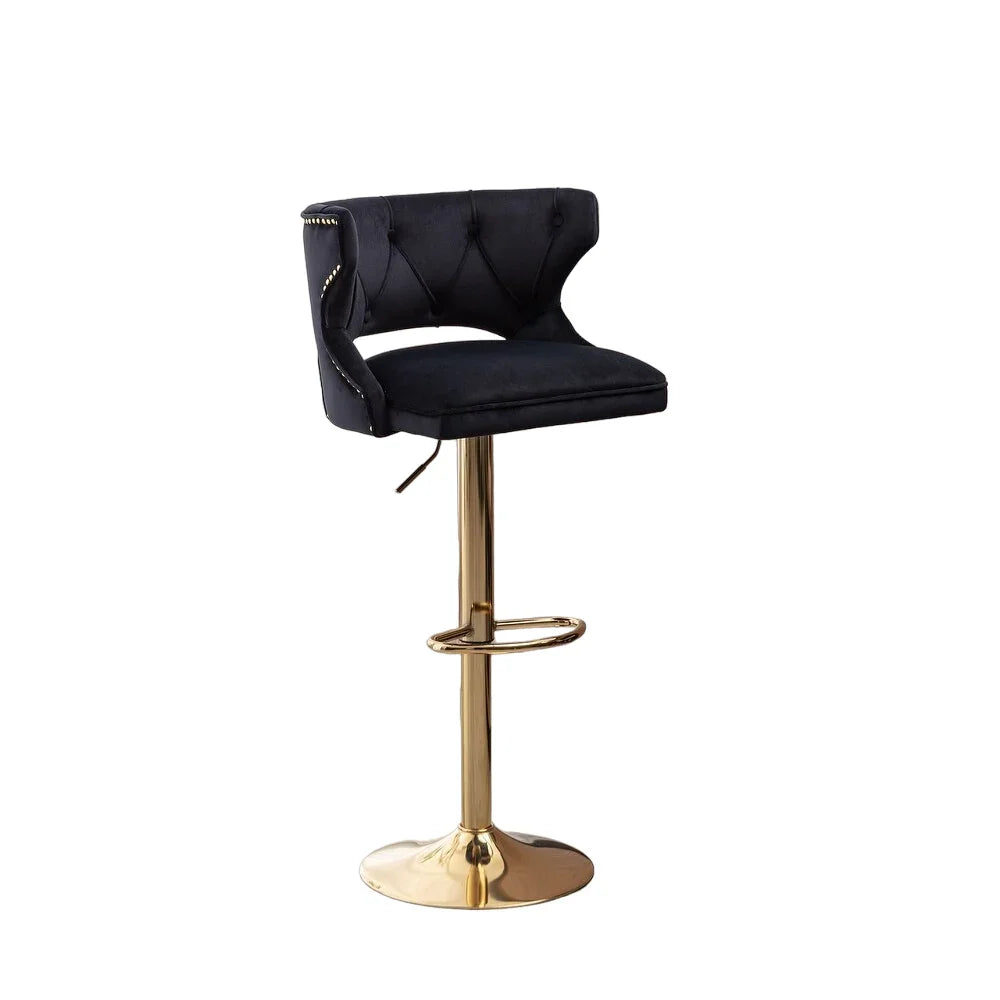 Black Verona Bar Stool - All India Decor