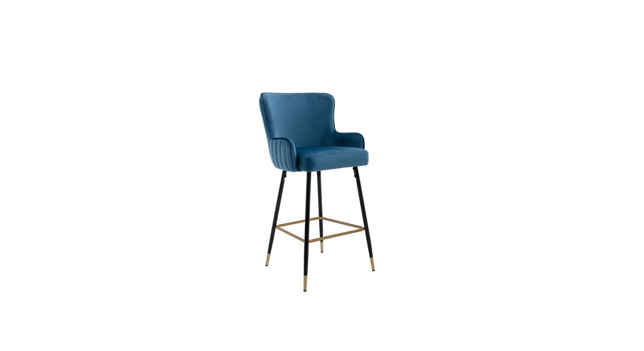 Blue Color Nolen Bar Stool