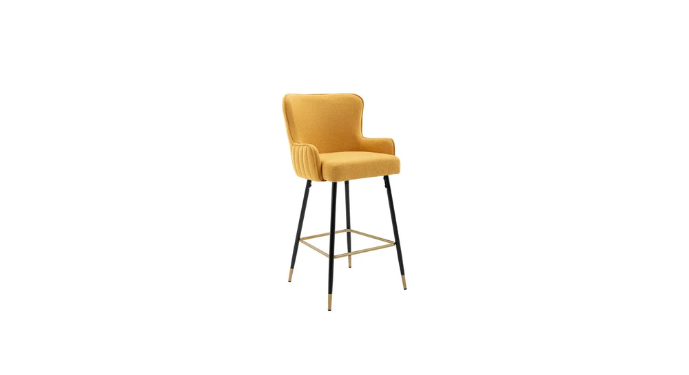 Yellow Color Nolen Bar Stool - All India Decor
