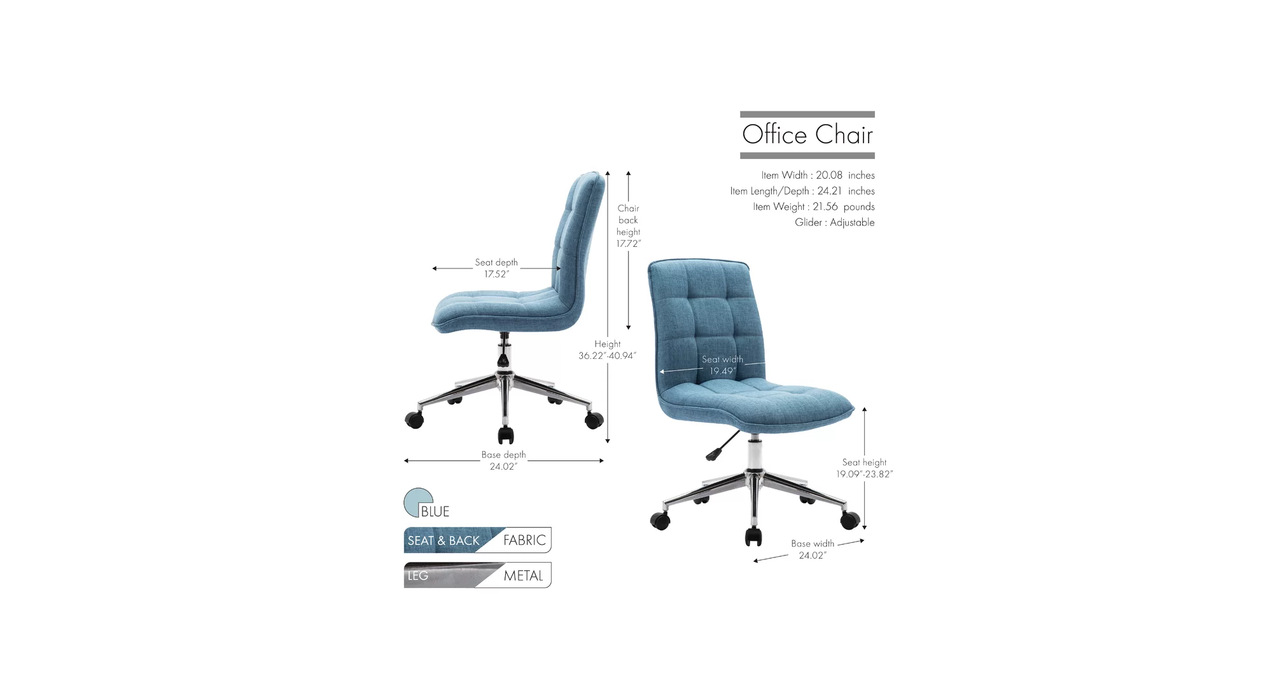 Blue Jollo Task Chair