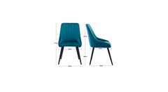 Teal Nico Side Chair