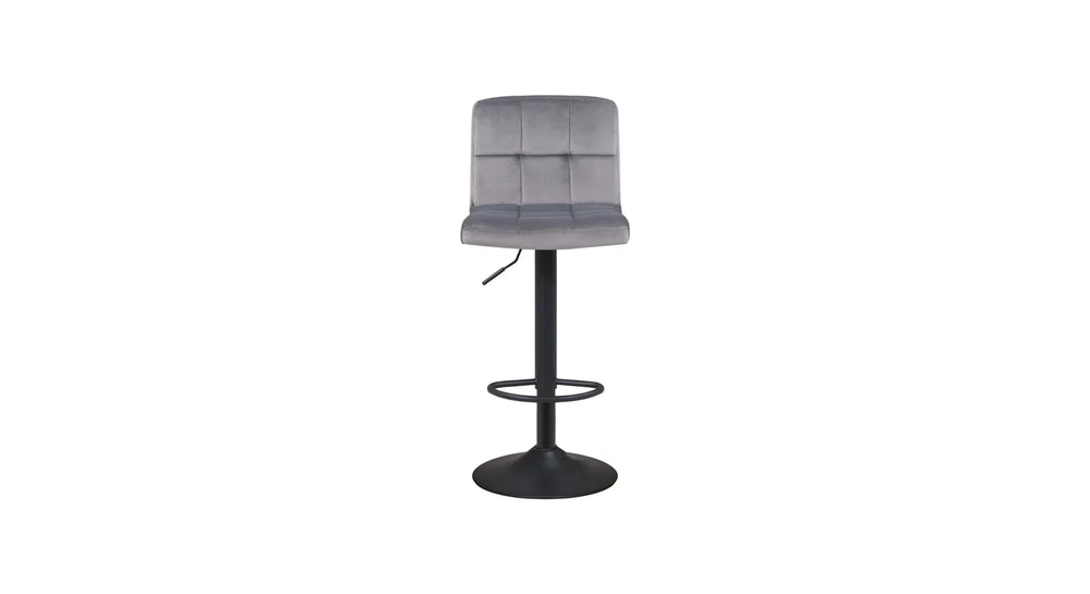 Grey Color Neo Swiel Adjustable Bar Stool - All India Decor