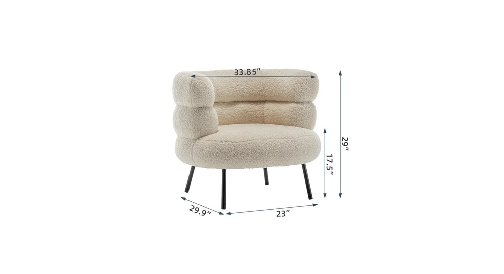 Beige Clive Accent Chair - All India Decor