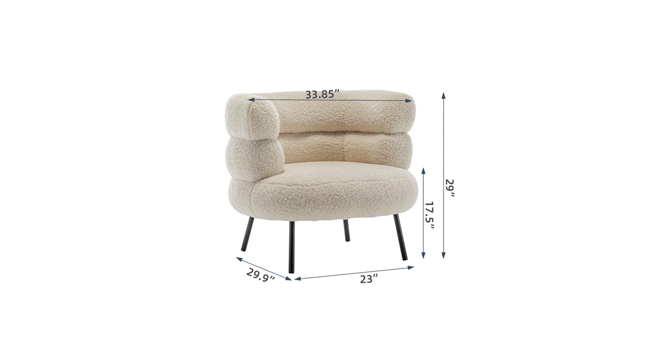 Beige Clive Accent Chair