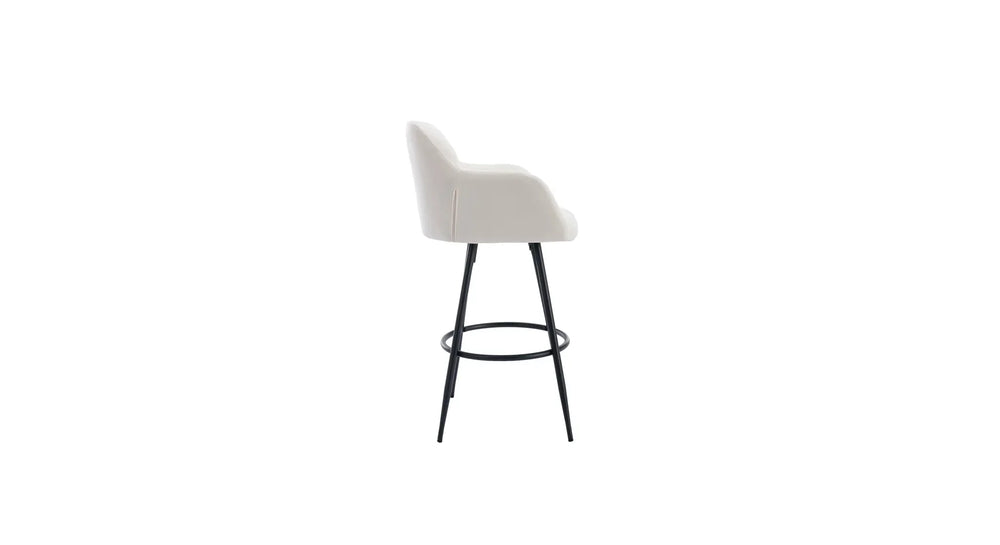 White Color Cayden Bar Stool - All India Decor